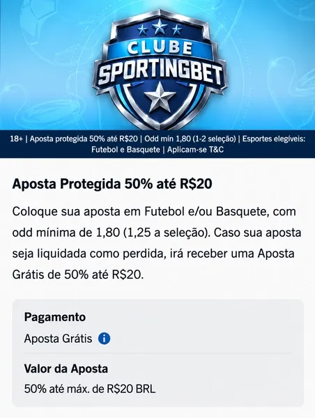 Aposta Protegida da Sportingbet