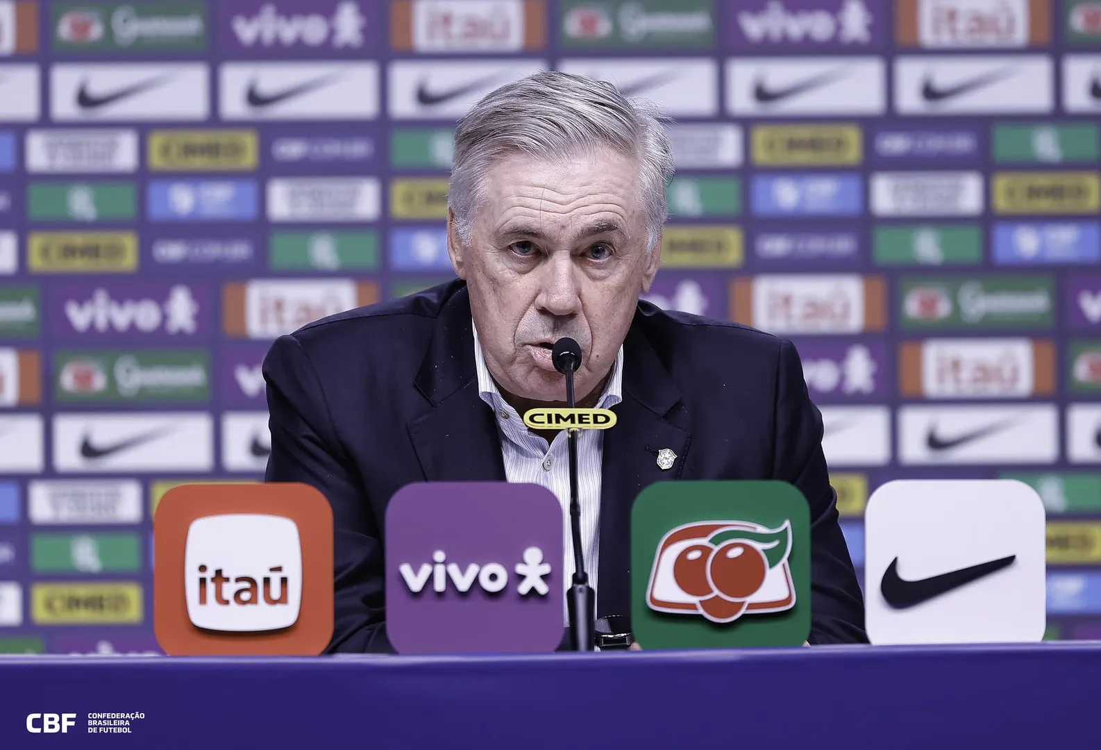 Carlo Ancelotti, t&eacute;cnico da sele&ccedil;&atilde;o brasileira