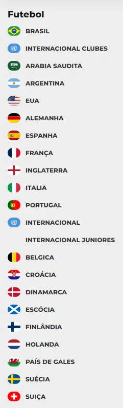 Op&ccedil;&otilde;es de apostas de futebol no Aposta Ganha app