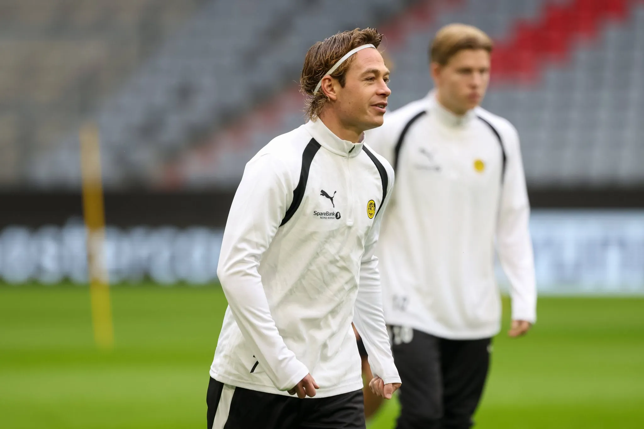 Patrick Berg, do Bodo/Glimt, treina na Alemanha antes de jogo contra o Bayern