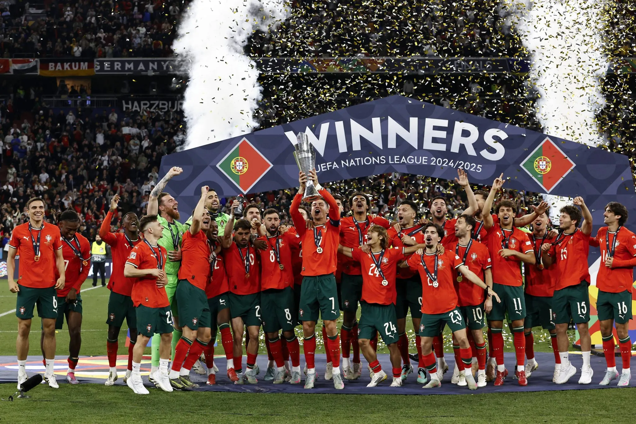Portugal foi campe&atilde;o da Liga das Na&ccedil;&otilde;es em 2024/2025 (Foto: IMAGO / ANP)
