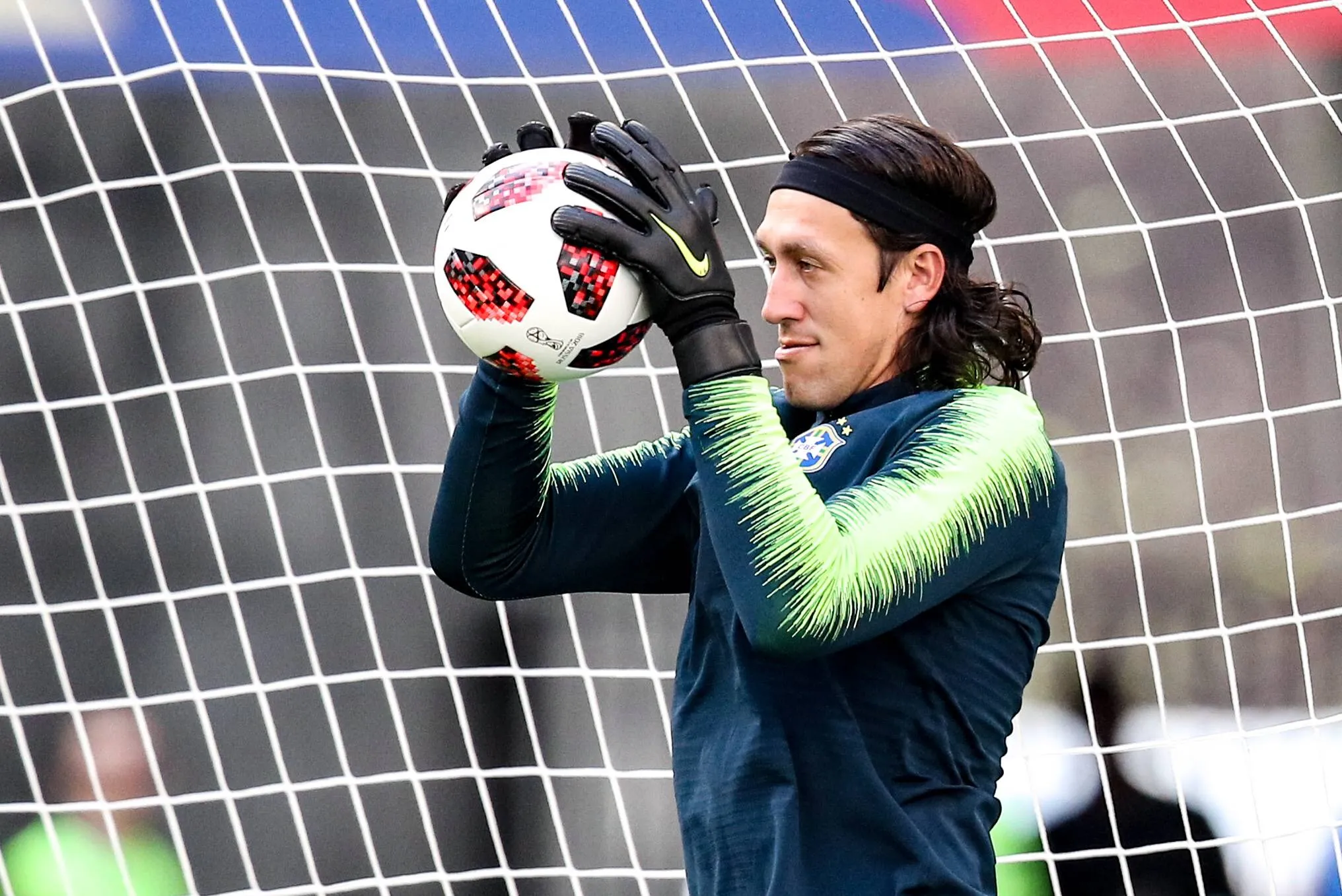 C&aacute;ssio em a&ccedil;&atilde;o durante treino da Sele&ccedil;&atilde;o