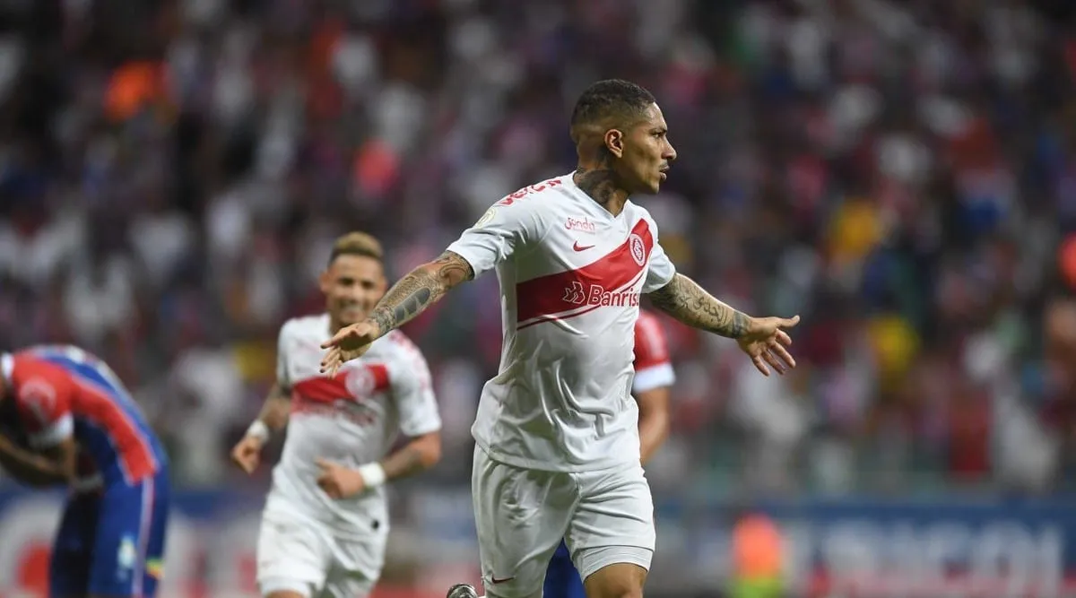 Num jogo agitado, o Inter teve mais &iacute;mpeto e Guerrero comandou a importante vit&oacute;ria na Fonte Nova