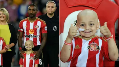 Sunderland e sua torcida ofereceram um dia inesquec&iacute;vel a menino que luta contra um c&acirc;ncer