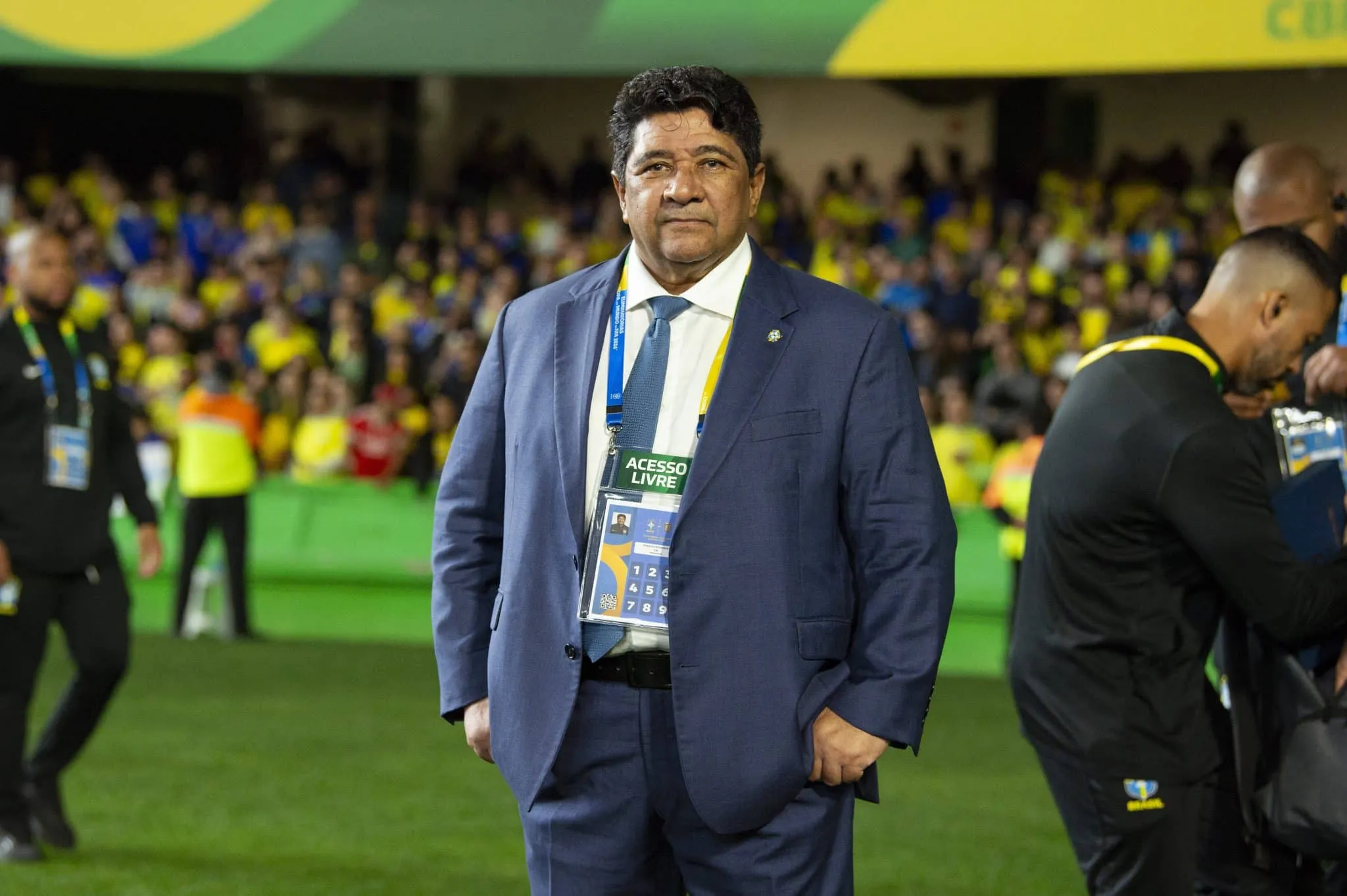 Presidente da CBF foge de explica&ccedil;&otilde;es&nbsp;sobre vexame&nbsp;e&nbsp;j&aacute; pensa em futuro da Sele&ccedil;&atilde;o sem Dorival