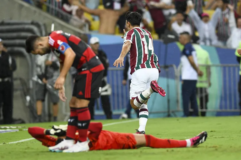 Cano celebra gol no Fla-Flu da final do Carioca 2023