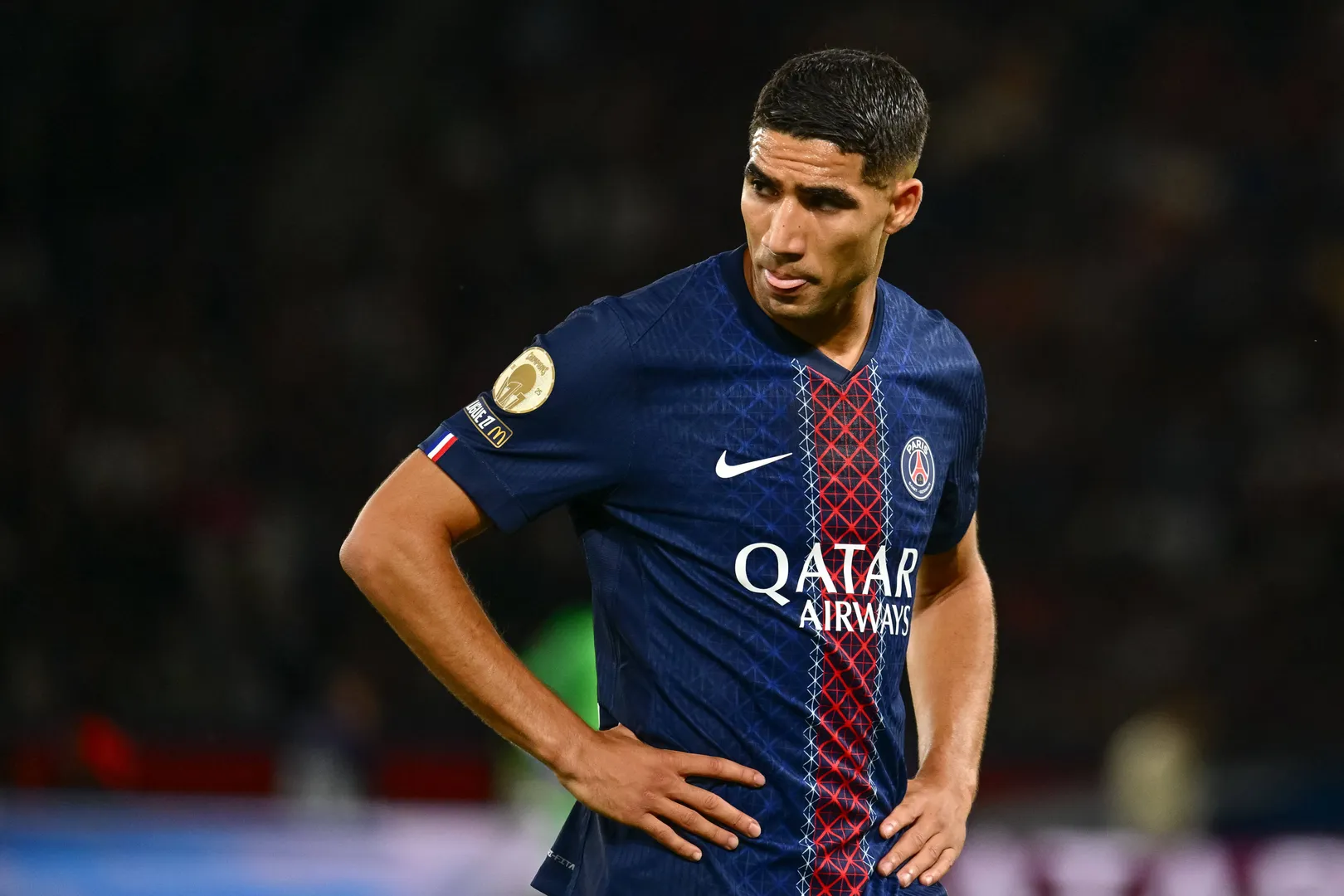 Achraf Hakimi em atuação pelo PSG (Foto: IMAGO / Le Pictorium)