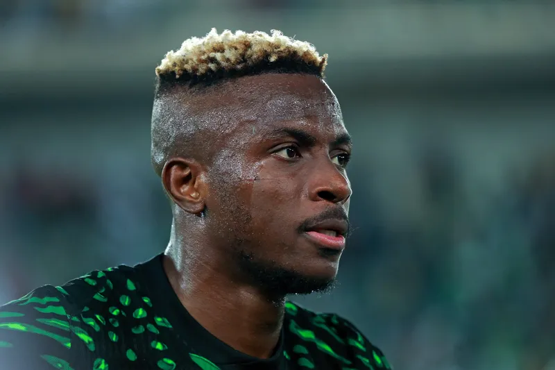 Victor Osimhen, atacante da Nigeria. Foto: Icon Sport