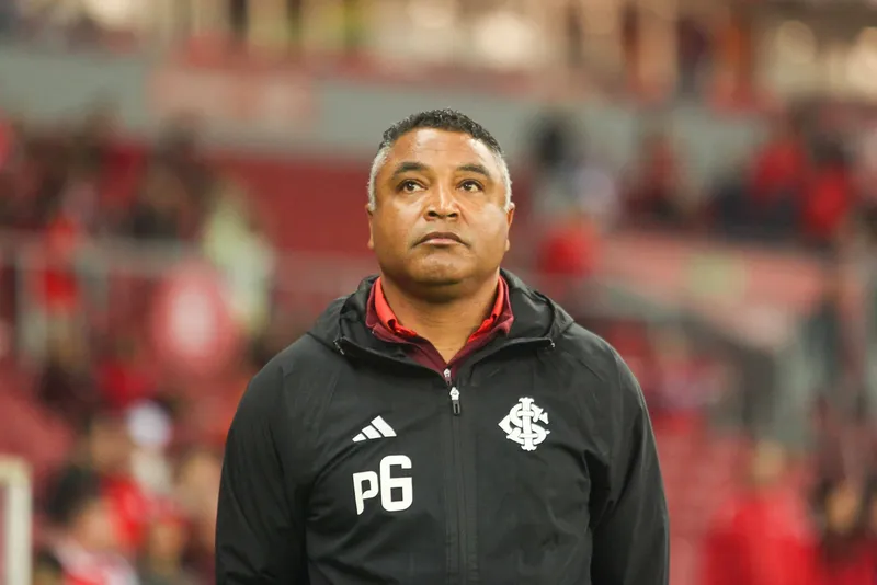 Roger Machado, t&eacute;cnico do Internacional, no Beira-Rio