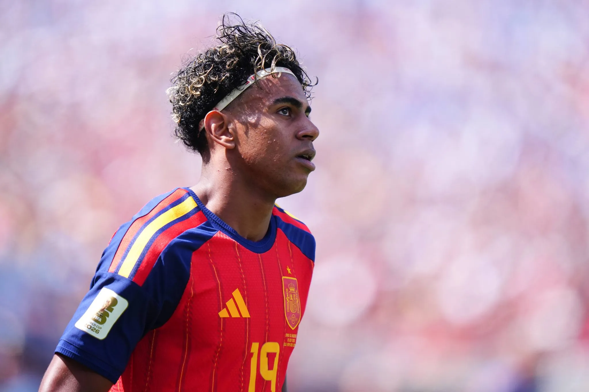 Lamine Yamal em Espanha x Argentina na final da Copa do Mundo