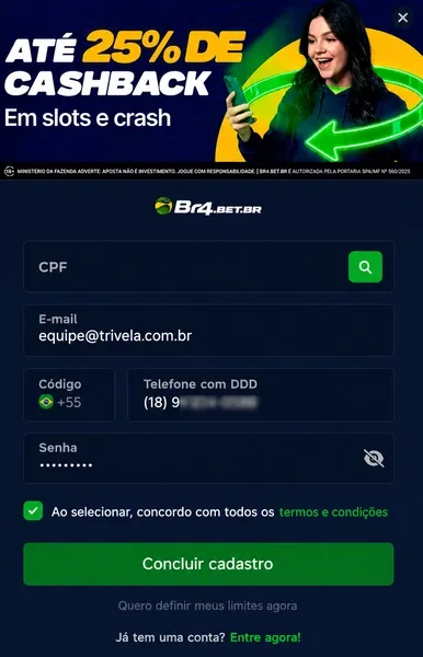 C&oacute;digo do cupom Br4bet: use TRIVELA em Agosto de 2026
