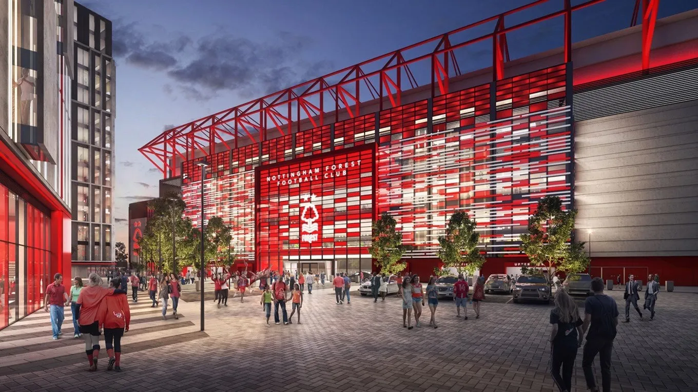 Projeto de reforma do est&aacute;dio do Nottingham Forest teve consulta popular e preocupa&ccedil;&atilde;o em evitar &ldquo;arena sem rosto&rdquo;