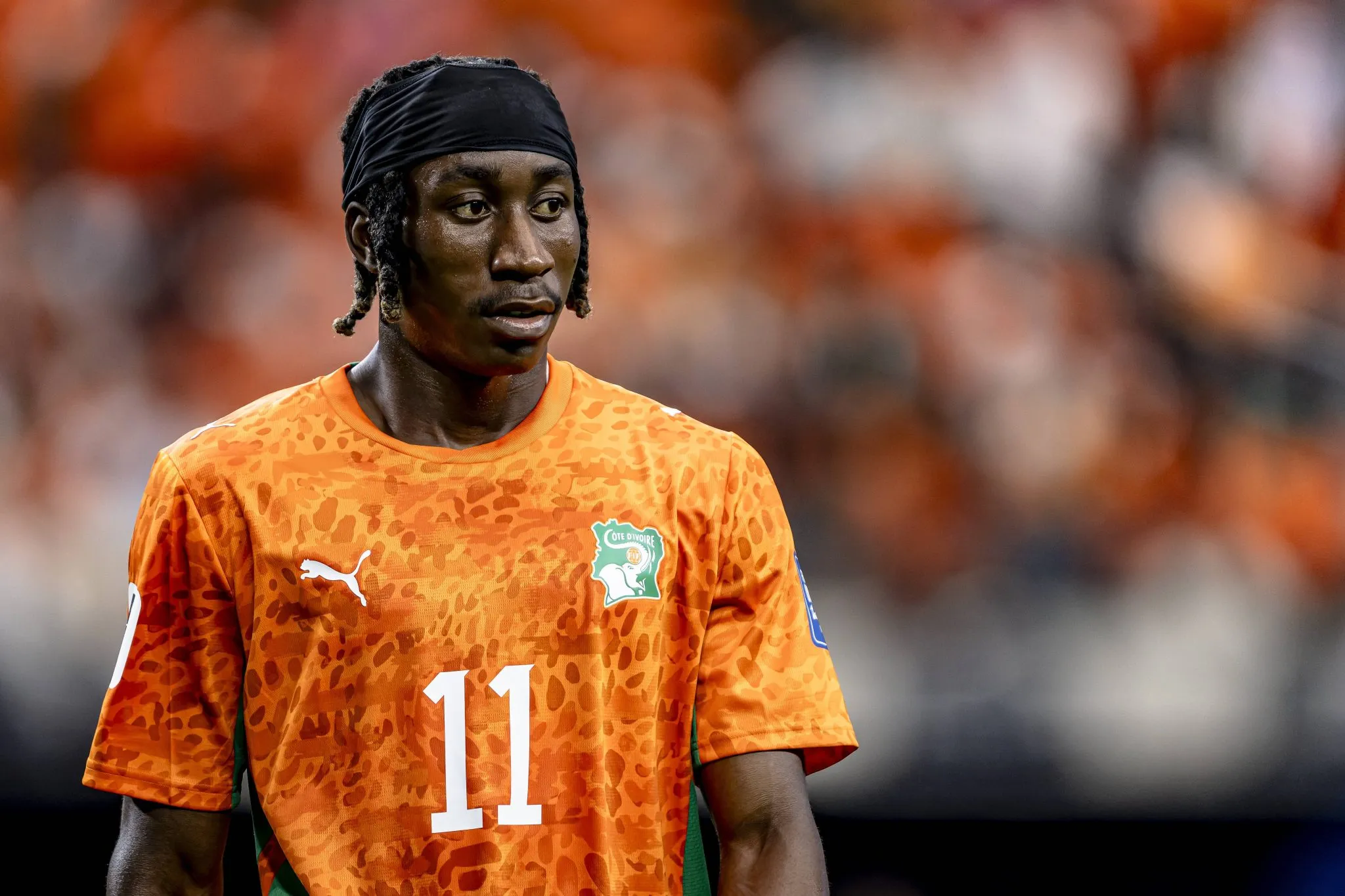 Yan Diomande defende a sele&ccedil;&atilde;o da Costa do Marfim (Foto: IMAGO / DeFodi Images)