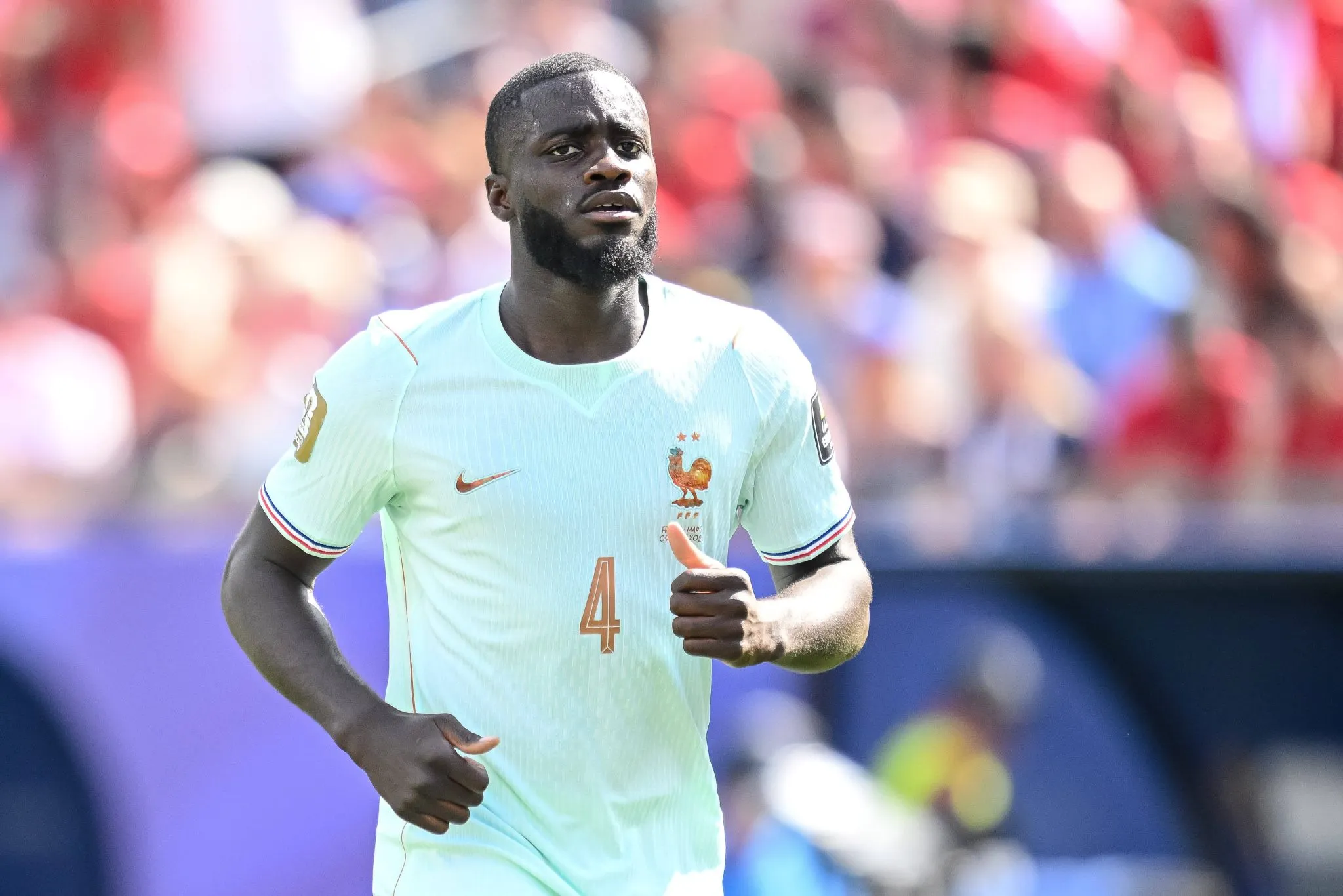 Upamecano em a&ccedil;&atilde;o pela Fran&ccedil;a na Copa do Mundo