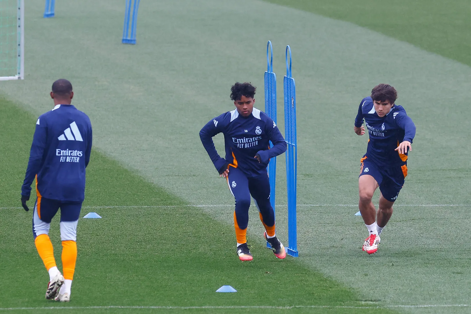 Endrick e Gonzalo Garcia em treino do Real Madrid (Foto: IMAGO / ZUMA Press Wire)
