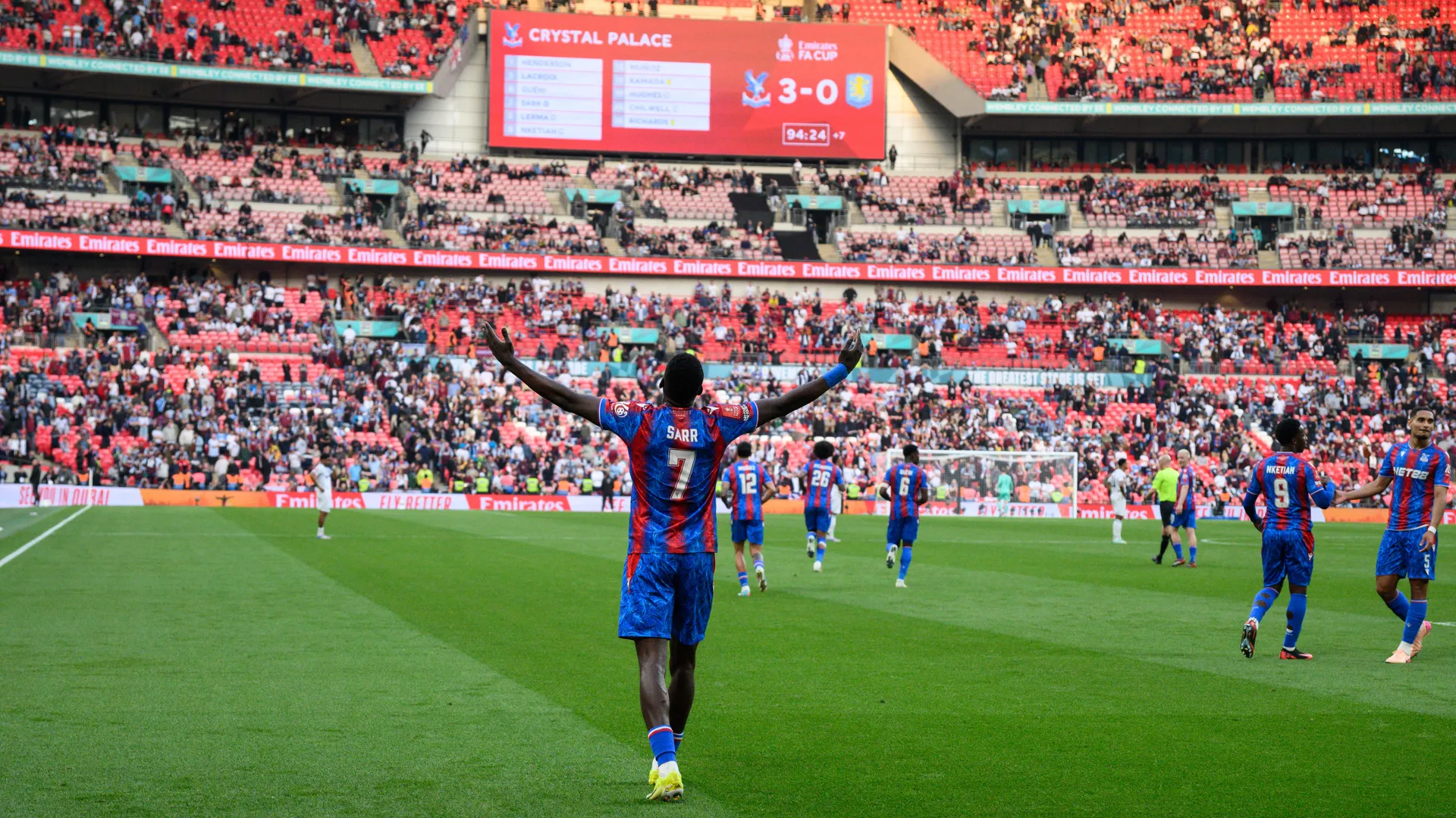 Crystal Palace venceu o Aston Villa e se classificou para a final da Copa da Inglaterra (Foto: Imago)