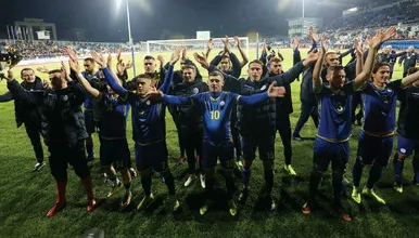 A sele&ccedil;&atilde;o de Kosovo j&aacute; faz hist&oacute;ria, ao subir na Liga das Na&ccedil;&otilde;es e se garantir na repescagem da Euro 2020