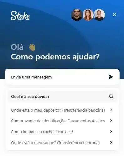 Chat ao vivo da Stake