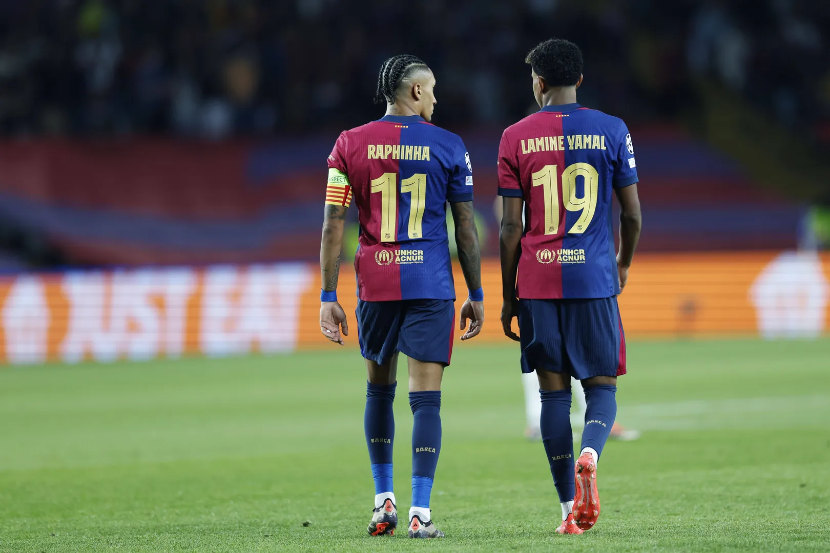 Foto: (Imago) - Raphinha e Lamine Yamal, do Barcelona