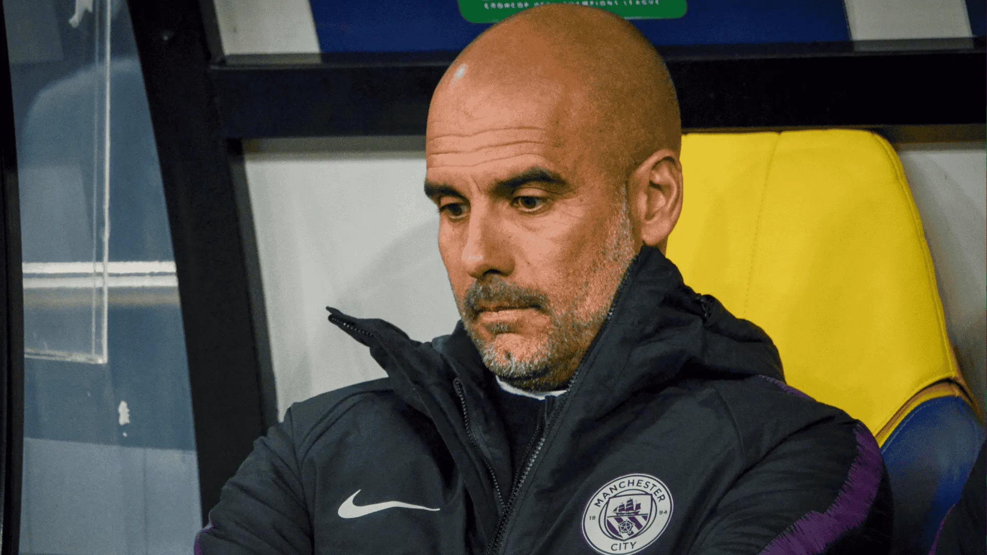Guardiola no comando do Manchester City em 2018