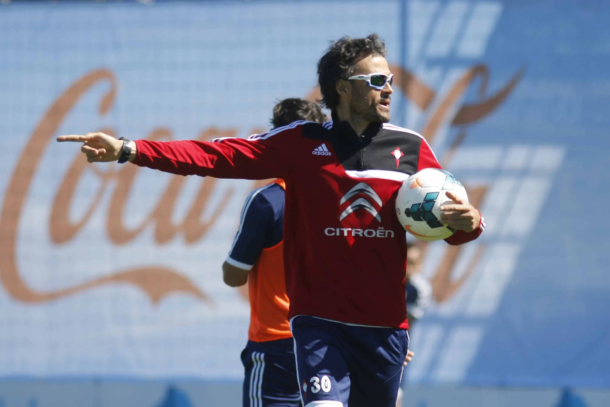 Luis Enrique comanda treino do Celta de Vigo em 2013/14 (Foto: Imago)