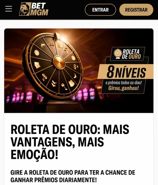 Roleta de Ouro da BetMGM