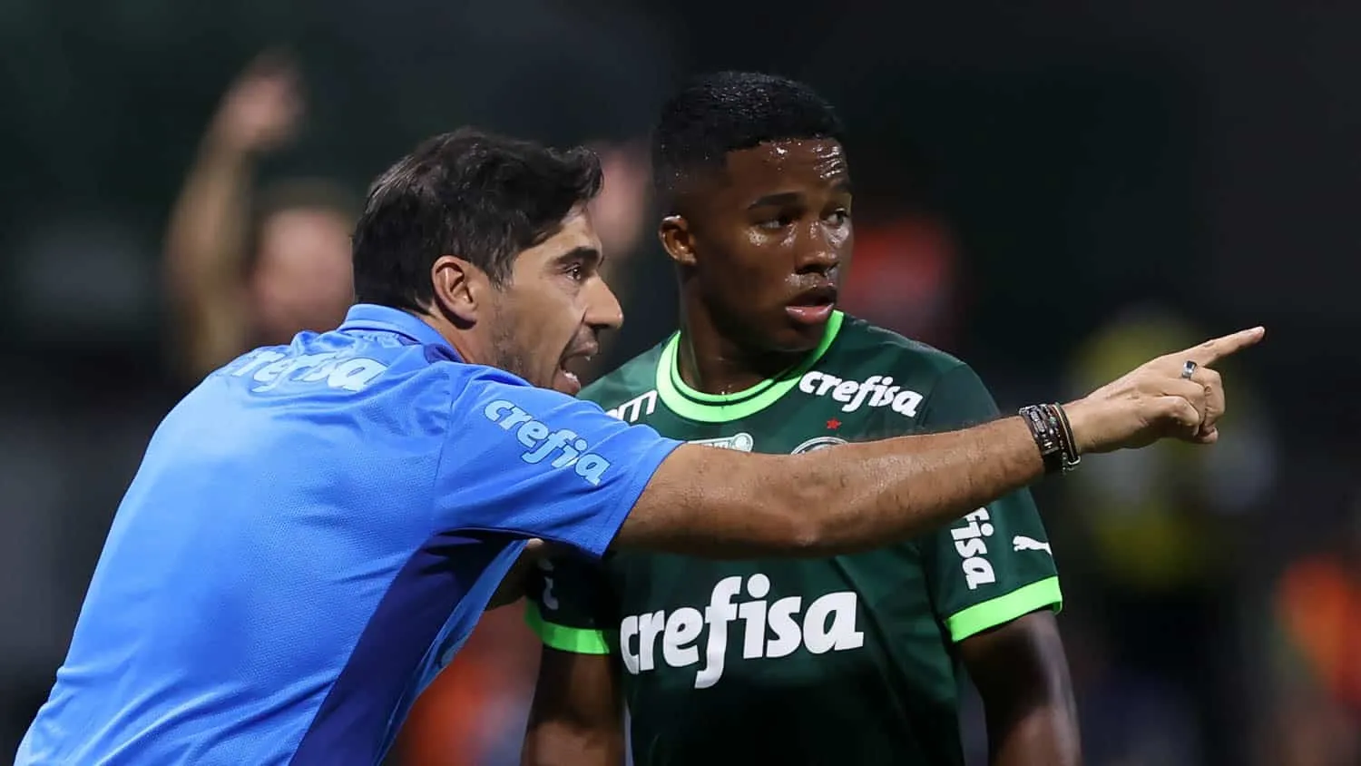 Abel Ferreira e Endrick pelo Palmeiras - Foto: (Cesar Greco/Palmeiras)