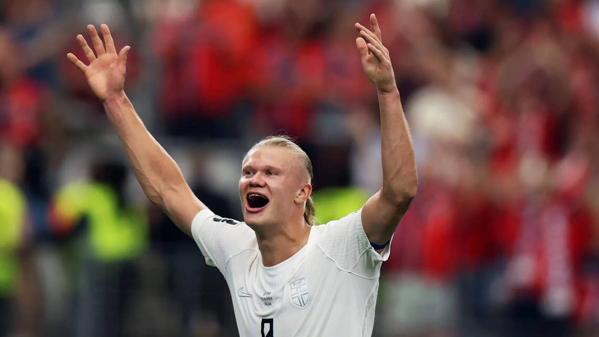 Haaland comemora gol da Noruega
