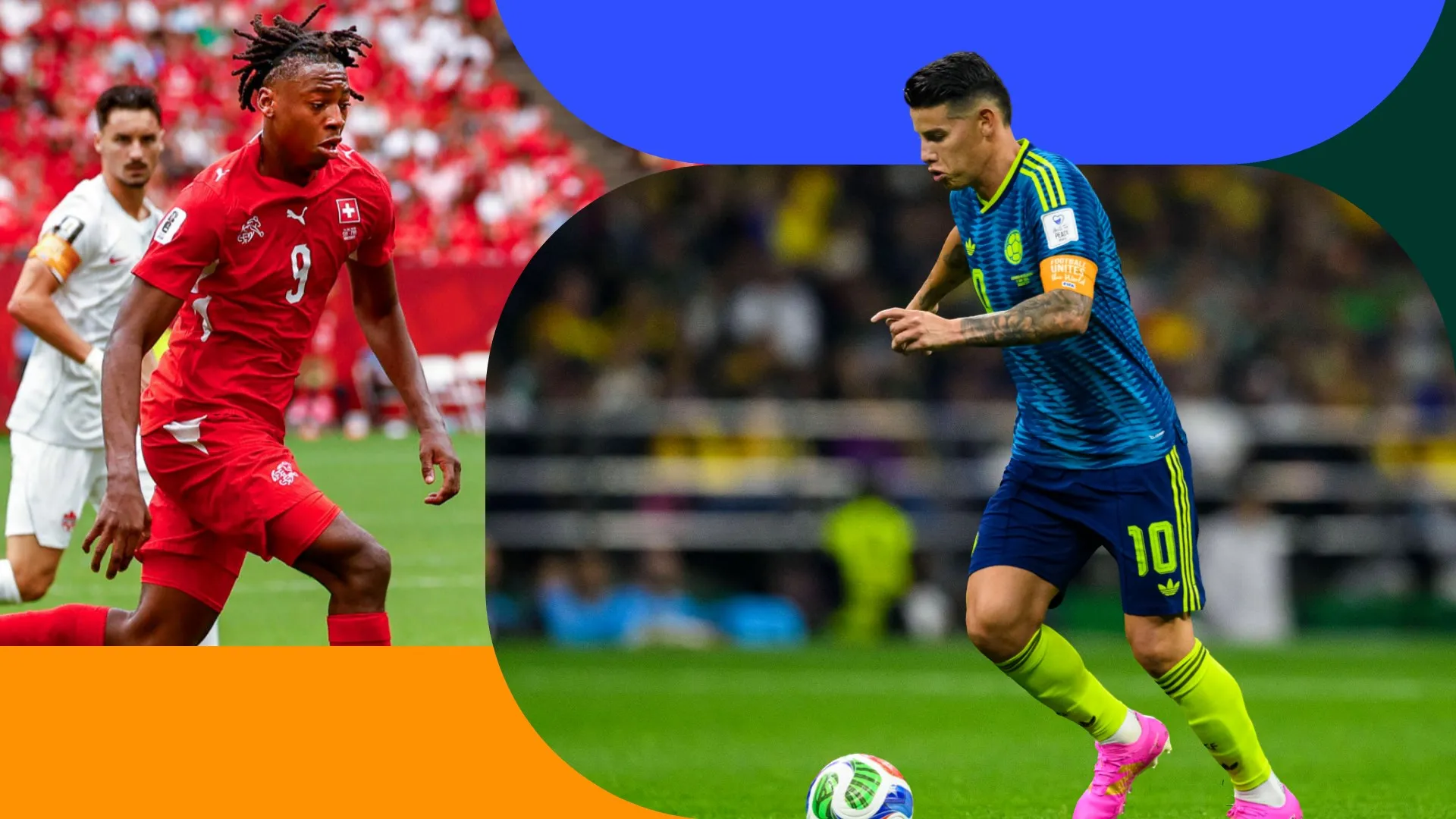 Su&iacute;&ccedil;a x Col&ocirc;mbia: As escala&ccedil;&otilde;es prov&aacute;veis de duelo das oitavas de final da Copa do Mundo