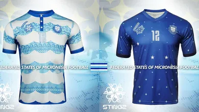 A Micron&eacute;sia quer voltar a jogar futebol ap&oacute;s nove anos, e lan&ccedil;ou belas camisas para arrecadar fundos