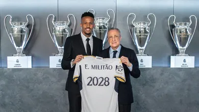 &lsquo;Real Madrid &eacute; a minha casa&rsquo;: &Eacute;der Milit&atilde;o renova com clube espanhol mesmo lesionado