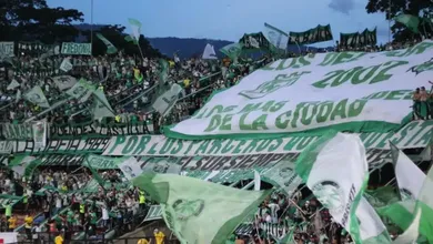 A torcida do Atl&eacute;tico Nacional proporcionou um recebimento inesquec&iacute;vel ao primeiro Supercl&aacute;ssico em finais do Campeonato Colombiano