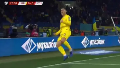 J&uacute;nior Moraes deu bonita assist&ecirc;ncia de calcanhar na vit&oacute;ria que quase classifica a Ucr&acirc;nia