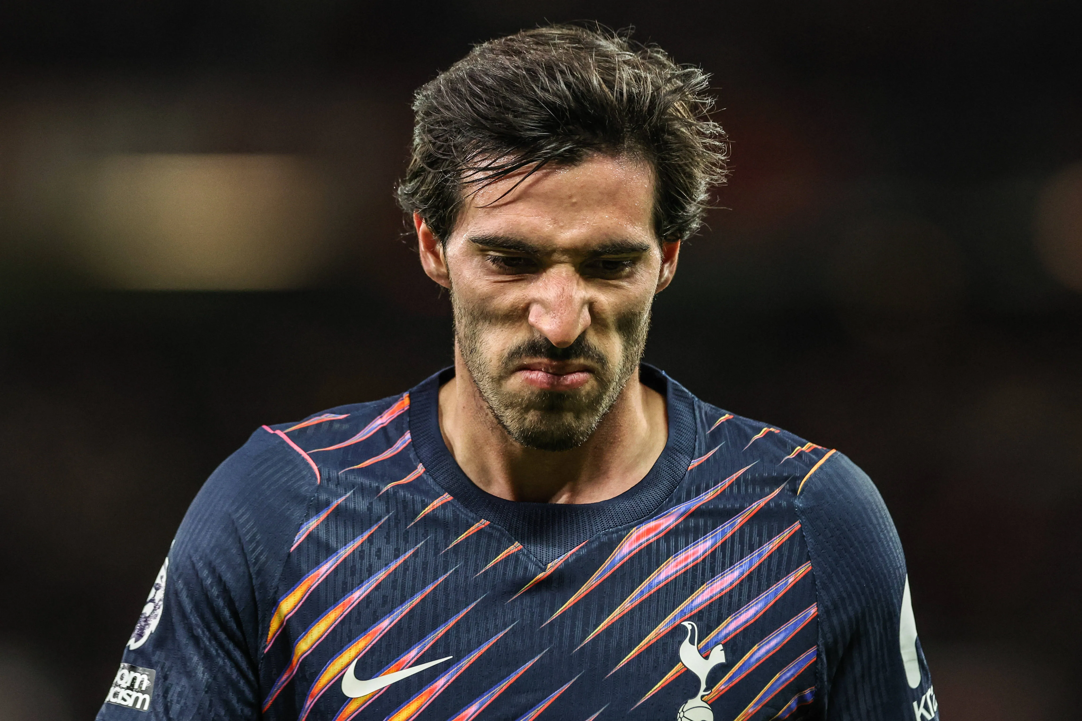 Tonali em jogo do Tottenham