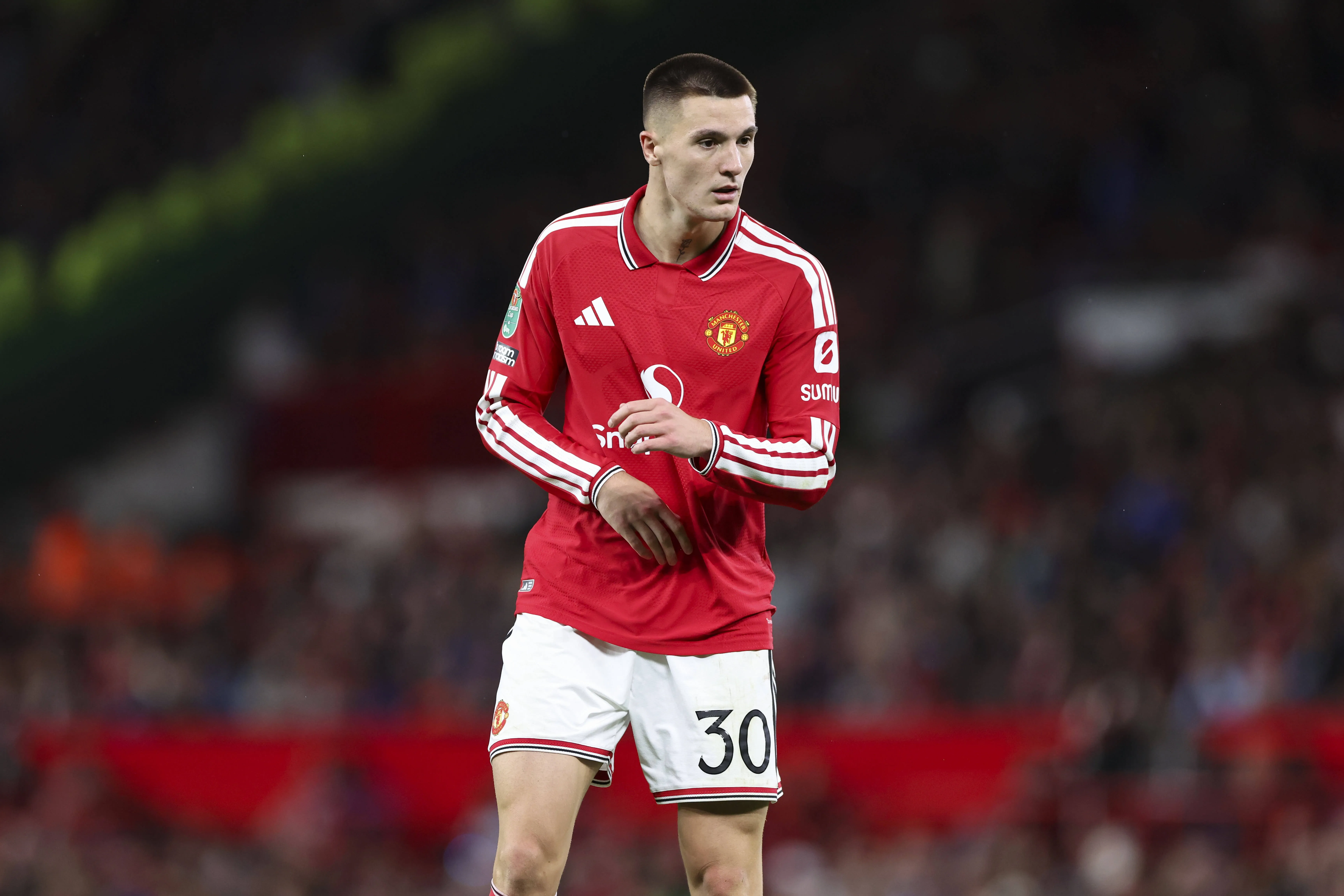 Sesko em a&ccedil;&atilde;o pelo Manchester United 