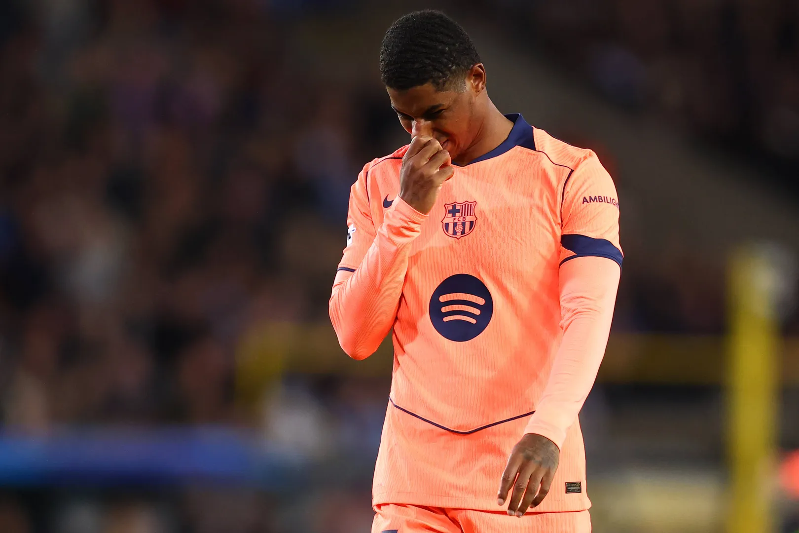 Rashford em jogo do Barcelona