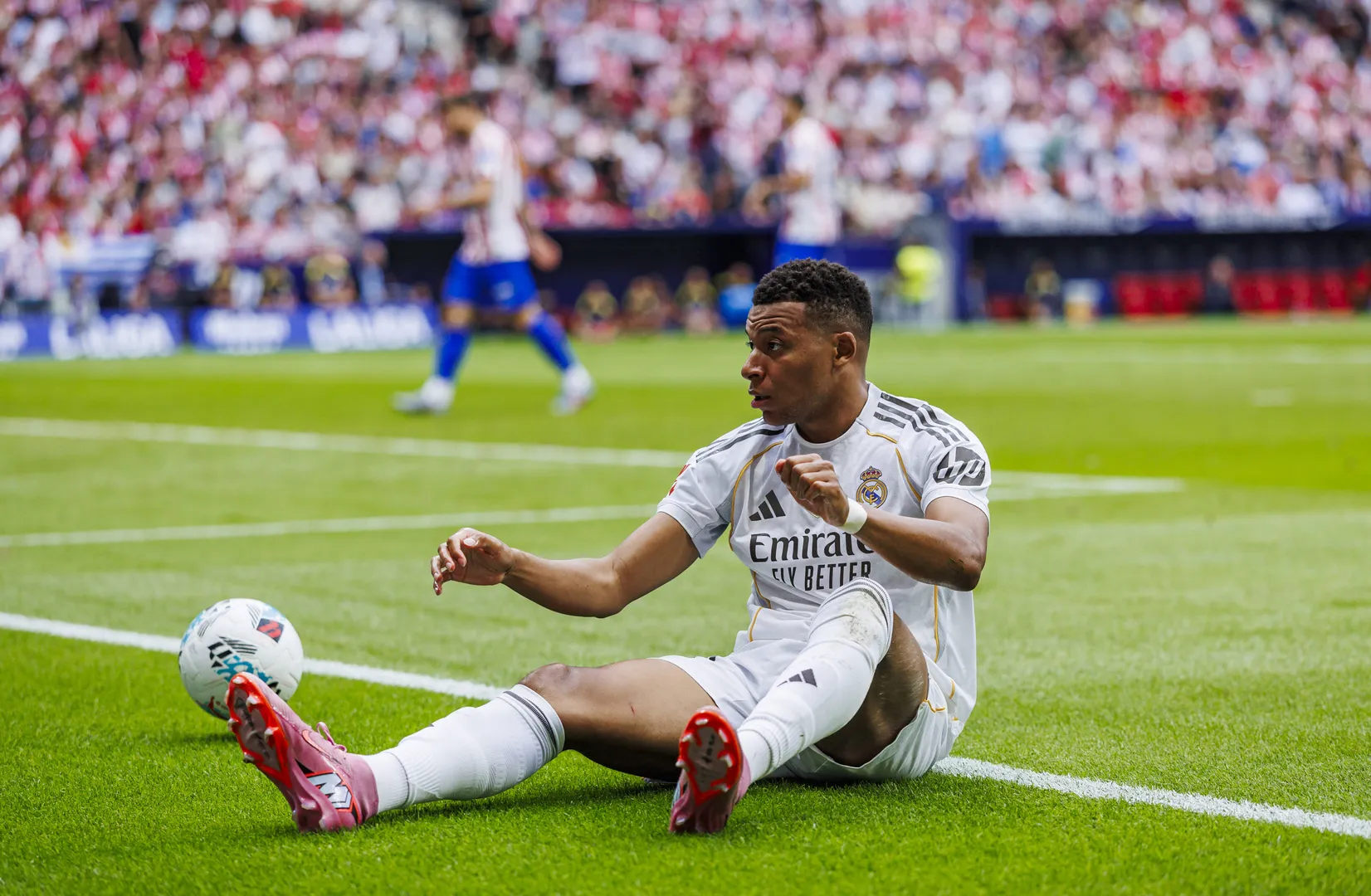 Mbapp&eacute; na derrota do Real Madrid para o Atl&eacute;tico