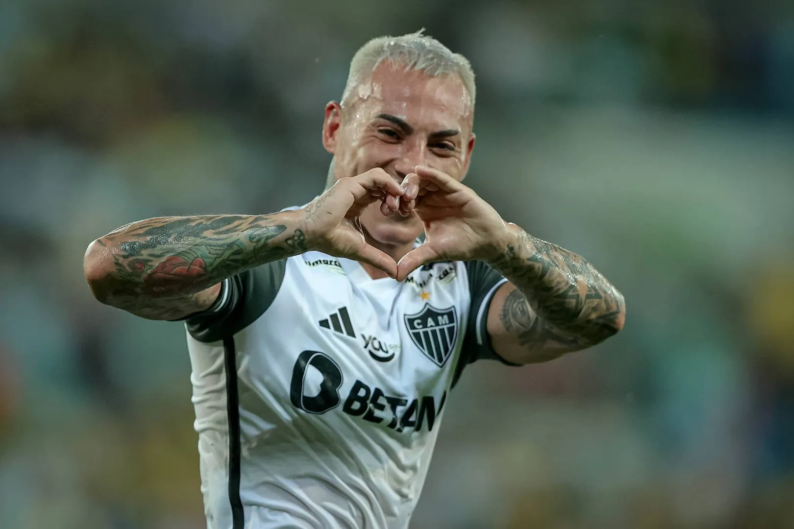 Eduardo Vargas pelo Atl&eacute;tico-MG Foto: (Pedro Souza/Divulga&ccedil;&atilde;o)