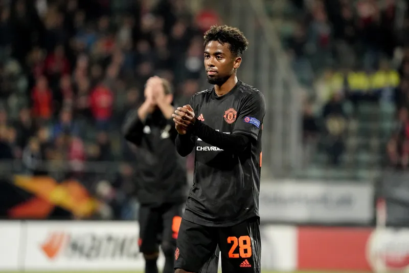 Angel Gomes nos tempos de Manchester United 