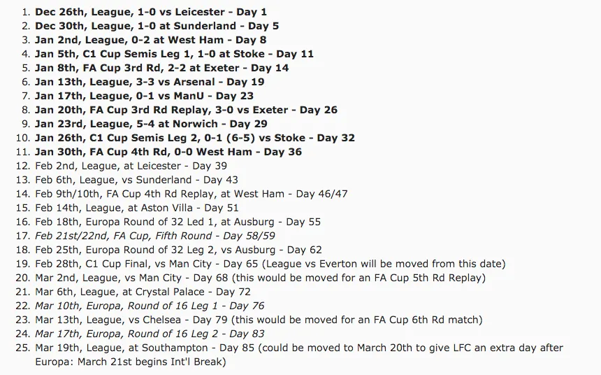 calend&aacute;rio Liverpool