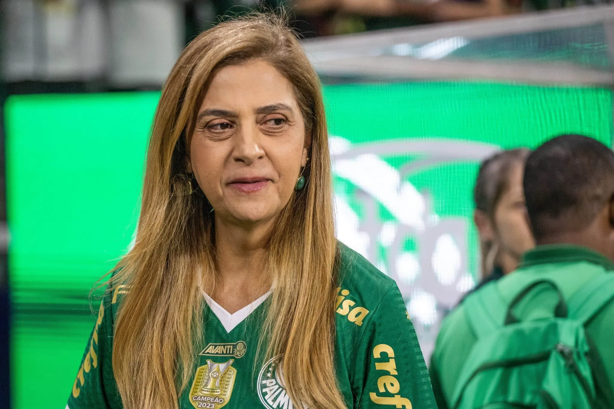 Leila blinda elenco do Palmeiras, vira p&aacute;gina e fala de patroc&iacute;nio e contrata&ccedil;&otilde;es