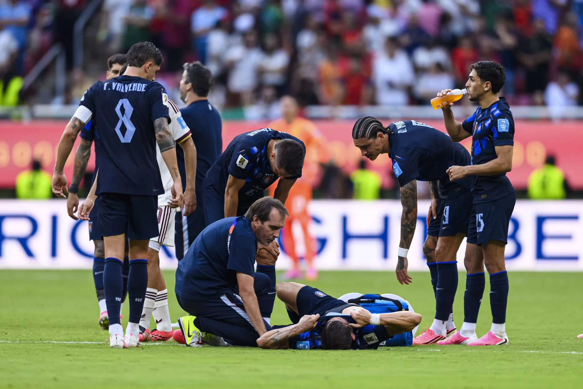 Ugarte se lesionou durante a Copa do Mundo