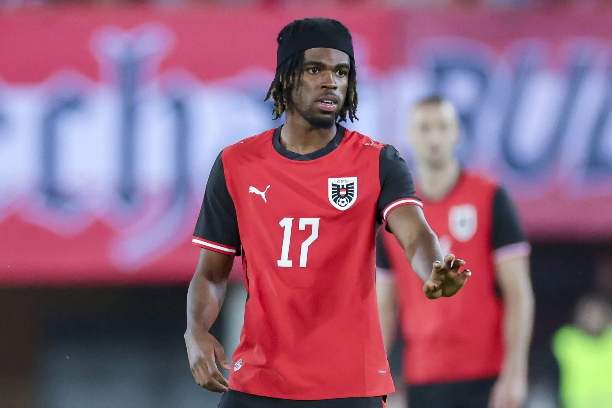 Carney Chukwuemeka em jogo da &Aacute;ustria