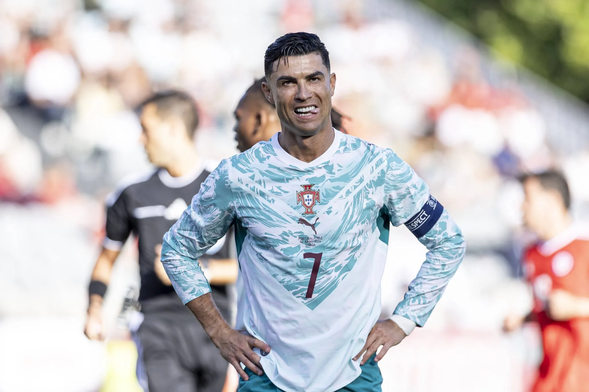 Cristiano Ronado em amistoso contra o Chile (Foto: IMAGO / Sports Press Photo)