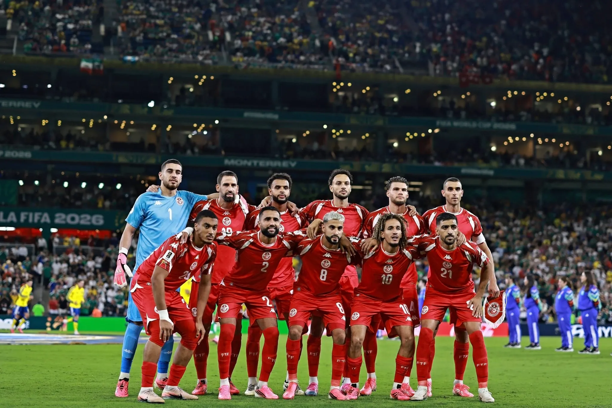 Sele&ccedil;&atilde;o tunisiana perfilada