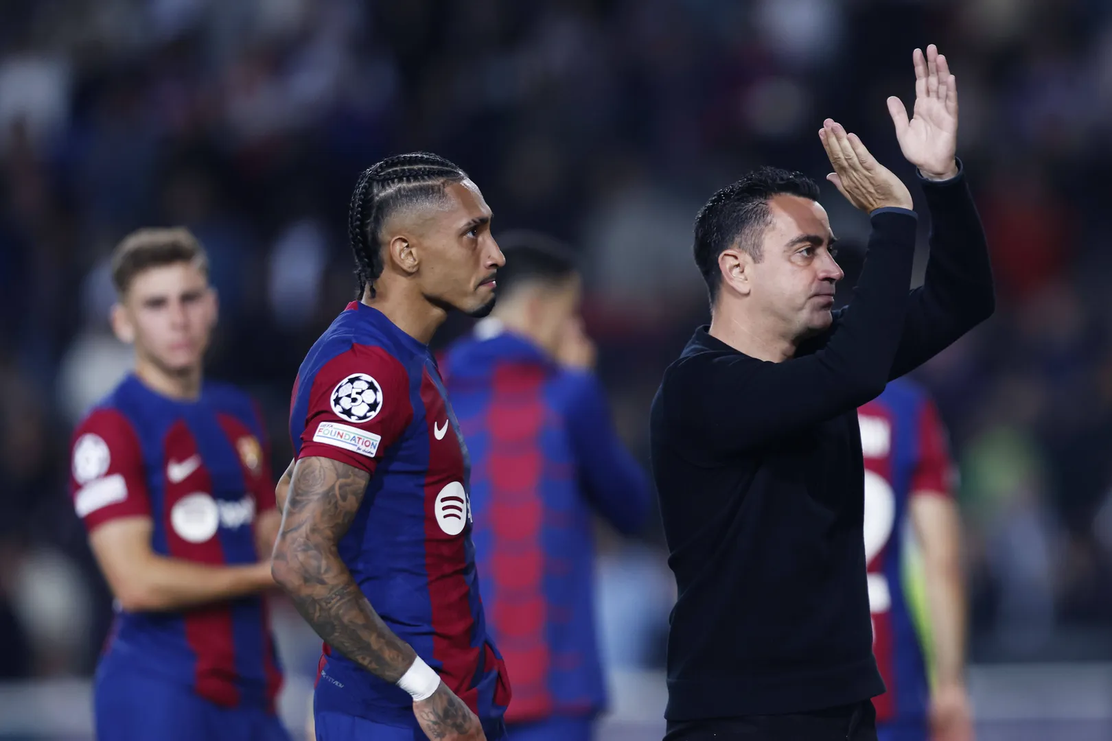 Foto: (Imago) - Raphinha n&atilde;o foi bem aproveitado por Xavi no Barcelona