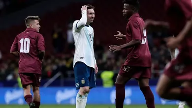 Messi volta &agrave; Argentina, mas quem sai feliz &eacute; a Venezuela, com uma bela vit&oacute;ria
