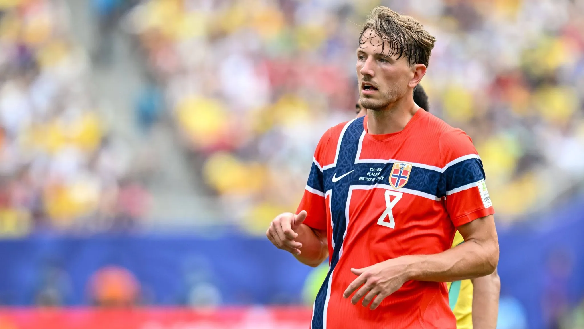 Sander Berge a servi&ccedil;o da Noruega (Foto: Imago/DeFodi Images)
