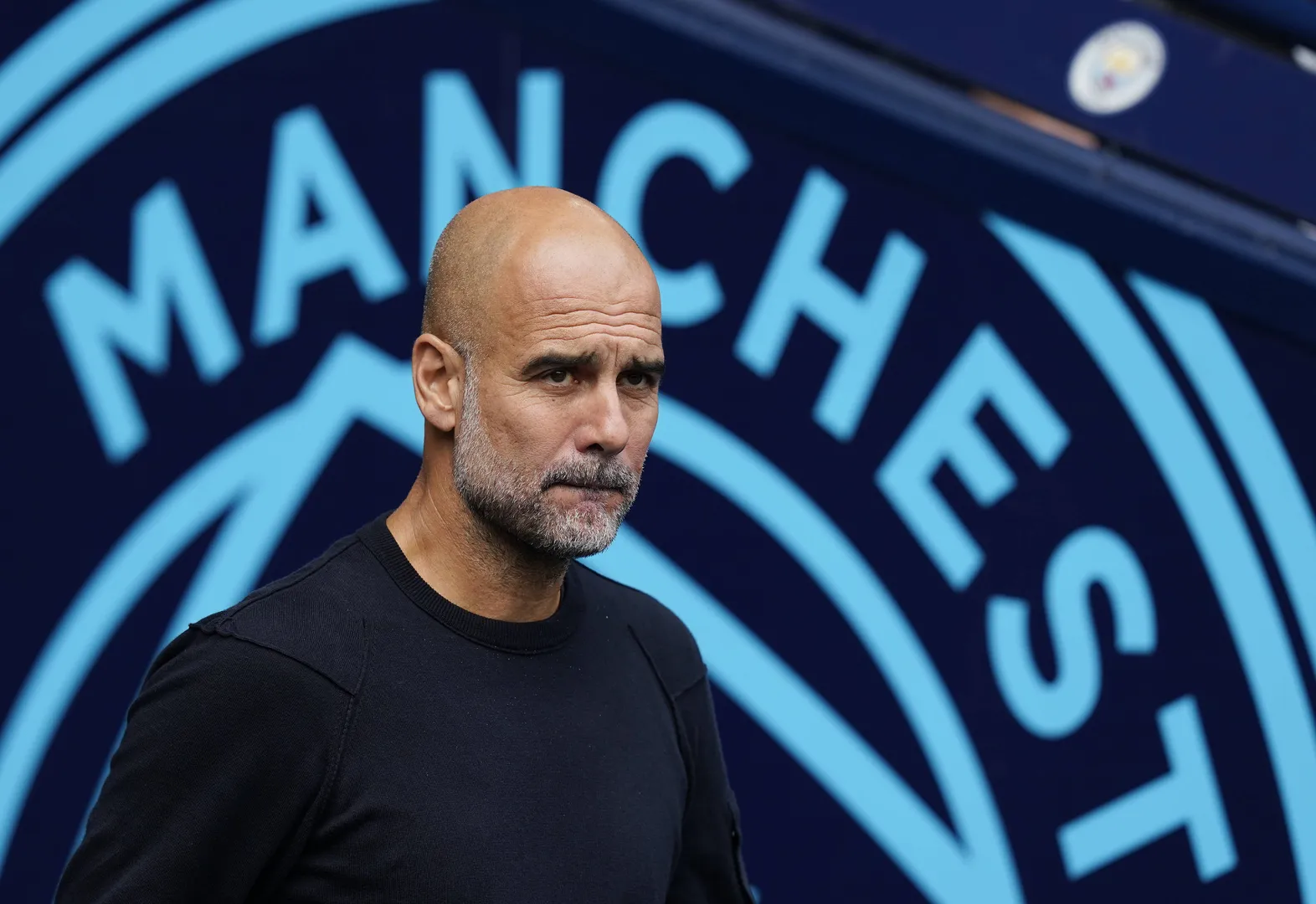 Pep Guardiola, t&eacute;cnico do Manchester City