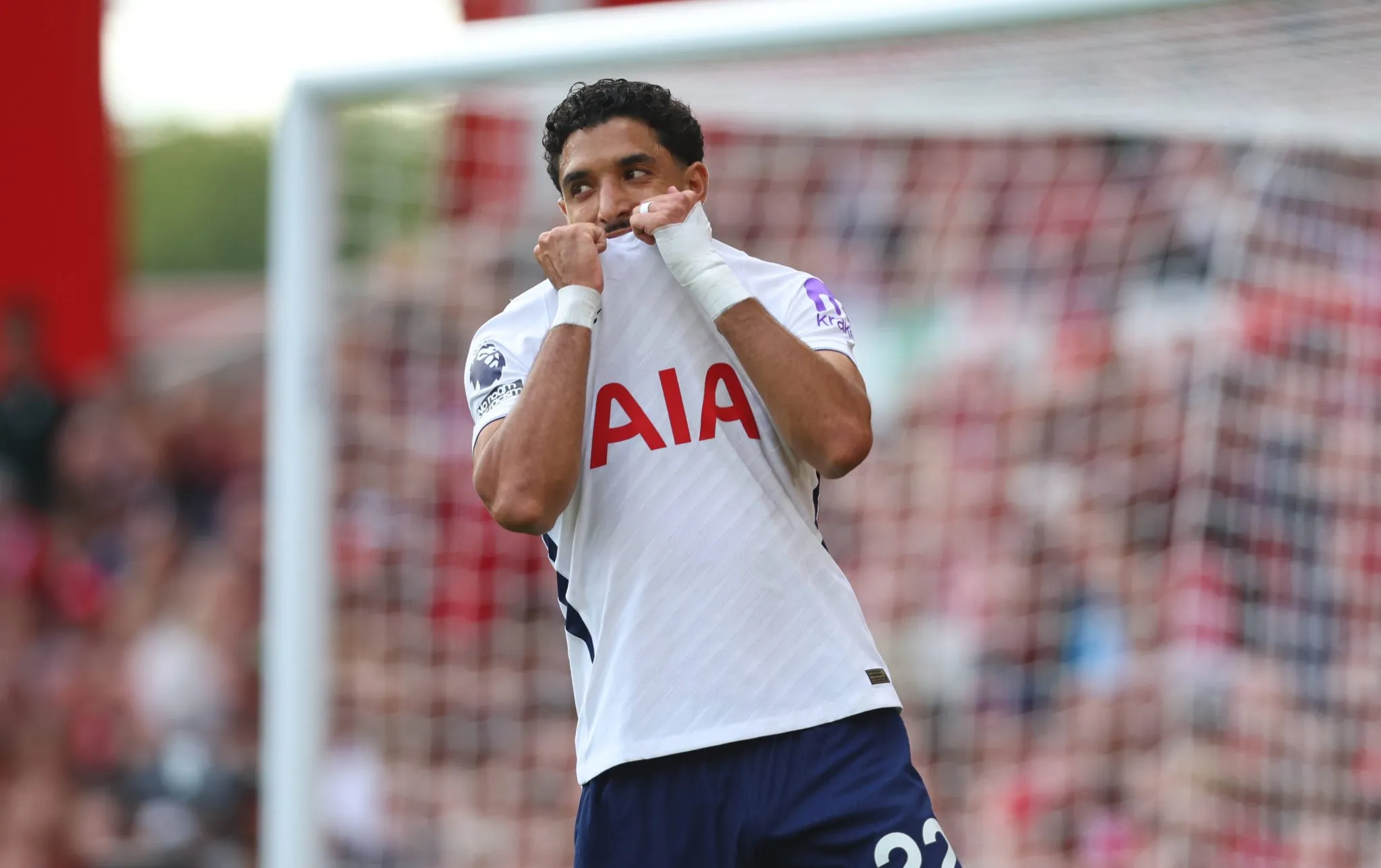 Marmoush, atacante do Tottenham, durante o jogo contra o Forest